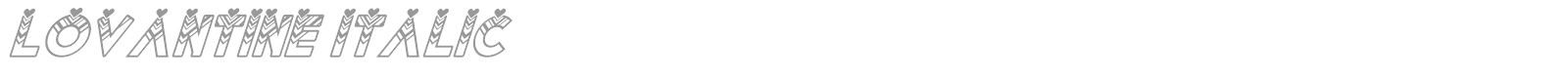 Lovantine font preview